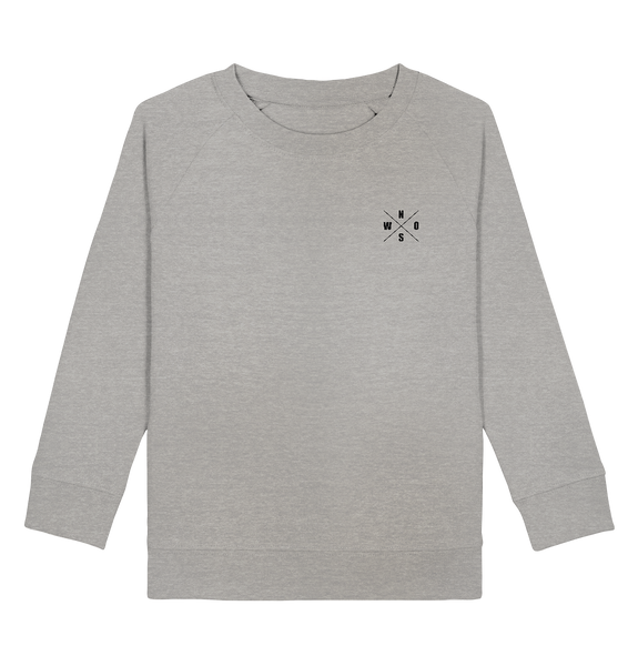N.O.S.W. BLOCK Fanblock Sweater "STRAIGHT OUTTA FANBLOCK" Kids UNISEX Organic Sweatshirt heather grau