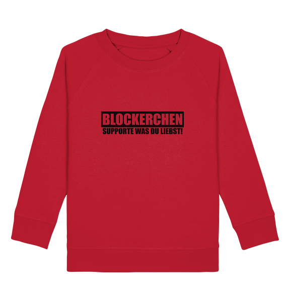 N.O.S.W. BLOCK Fanblock Sweater "BLOCKERCHEN" Kids Organic Sweatshirt rot