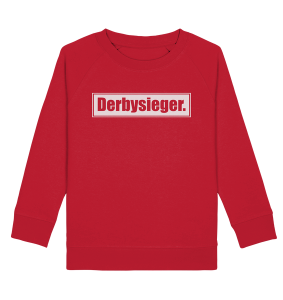 N.O.S.W. BLOCk Fanblock Sweater "Derbysieger." Kids UNISEX Organic Sweatshirt rot