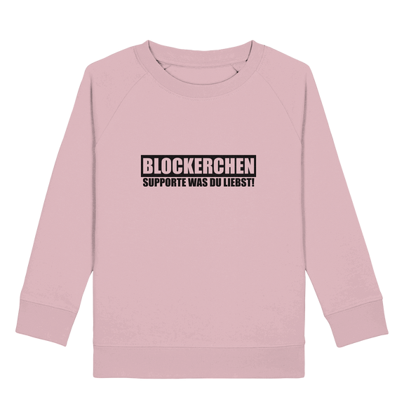 N.O.S.W. BLOCK Fanblock Sweater "BLOCKERCHEN" Kids Organic Sweatshirt cotton pink