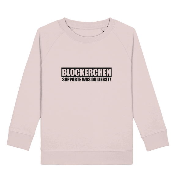 N.O.S.W. BLOCK Fanblock Sweater "BLOCKERCHEN" Kids Organic Sweatshirt candy pink