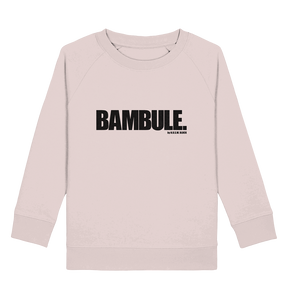 N.O.S.W. BLOCK Fanblock Sweater "BAMBULE." Kids UNISEX Organic Sweatshirt candy pink