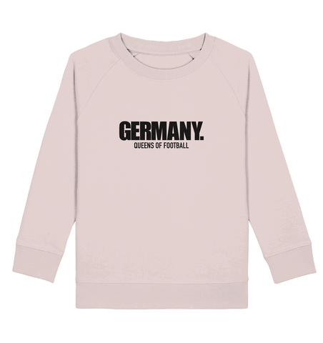 N.O.S.W. BLOCK Fanblock Sweater "GERMANY. QUEENS OF FOOTBALL" Kids Girls Organic Sweatshirt candy pink