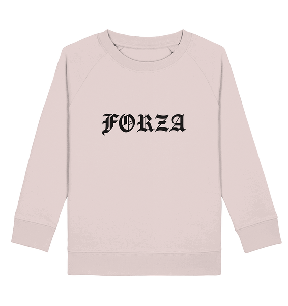 N.O.S.W. BLOCK Fanblock Sweater "FORZA" Kids UNISEX Organic Sweatshirt candy pink