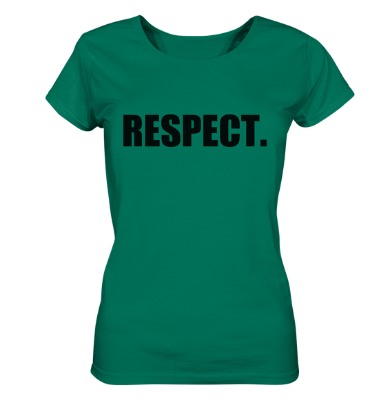 N.O.S.W. BLOCK Fanblock Shirt "RESPECT." Girls Organic T-Shirt grün