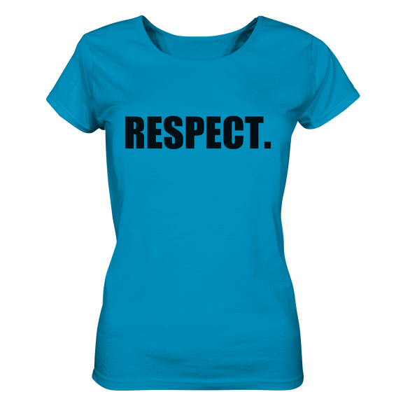 N.O.S.W. BLOCK Fanblock Shirt "RESPECT." Girls Organic T-Shirt azur
