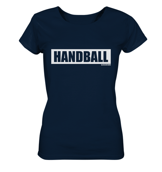 N.O.S.W. BLOCK Teamsport Shirt "HANDBALL" Girls Organic T-Shirt navy