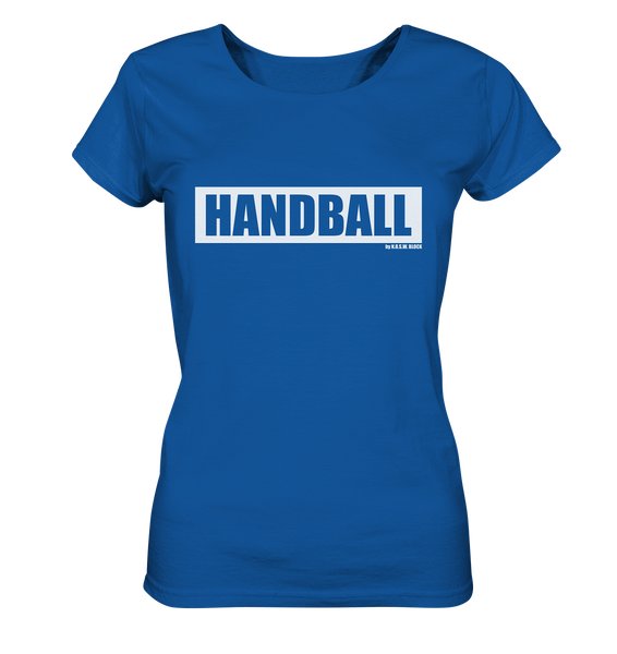 N.O.S.W. BLOCK Teamsport Shirt "HANDBALL" Girls Organic T-Shirt blau