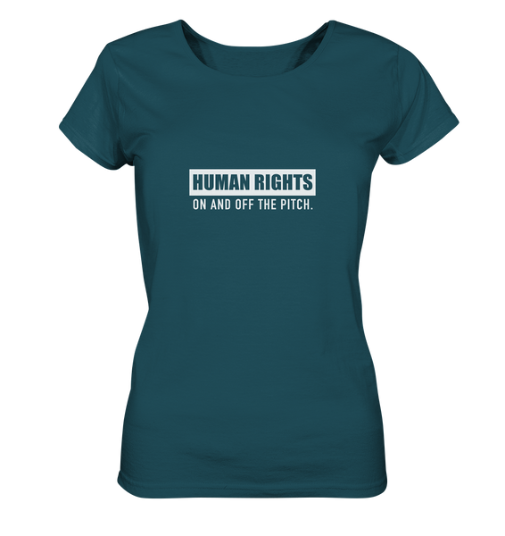 N.O.S.W. BLOCK Fanblock Shirt "HUMAN RIGHTS ON AND OFF THE PITCH" Girls Organic T-Shirt stargazer