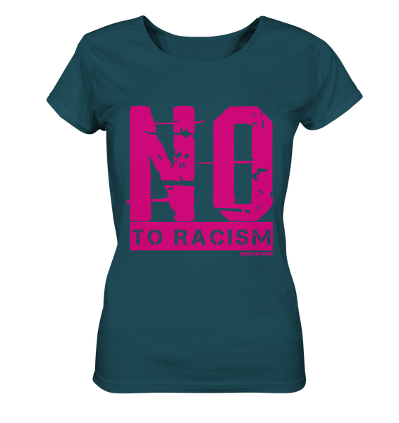 N.O.S.W. BLOCK Gegen Rechts Shirt "NO TO RACISM" Damen Organic T-Shirt stargazer