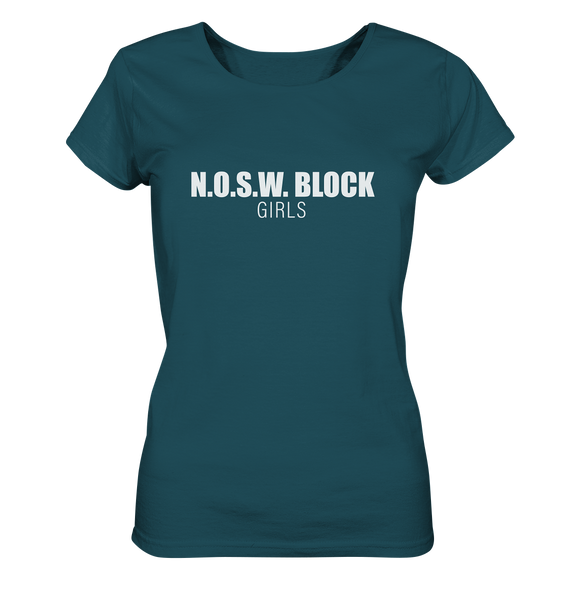 N.O.S.W. BLOCK Shirt "N.O.S.W. BLOCK GIRLS" Girls Organic T-Shirt stargazer