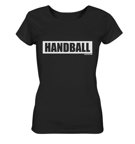 N.O.S.W. BLOCK Teamsport Shirt "HANDBALL" Girls Organic T-Shirt schwarz