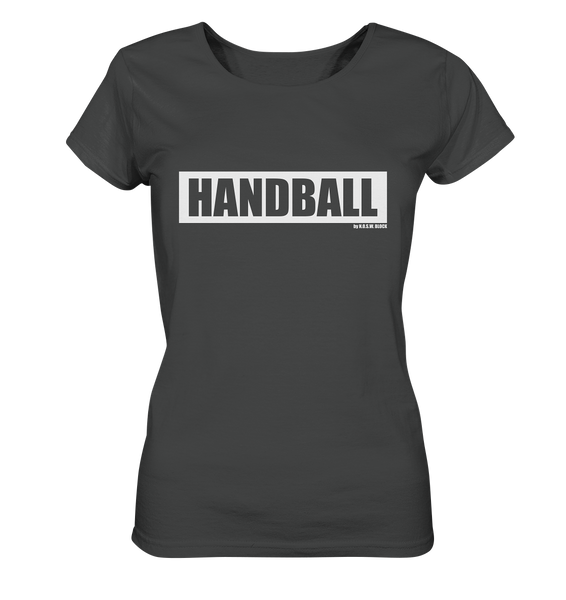 N.O.S.W. BLOCK Teamsport Shirt "HANDBALL" Girls Organic T-Shirt anthrazit