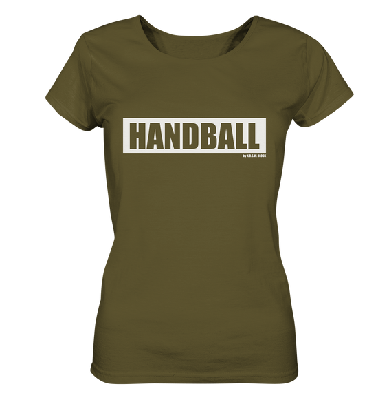 N.O.S.W. BLOCK Teamsport Shirt "HANDBALL" Girls Organic T-Shirt khaki