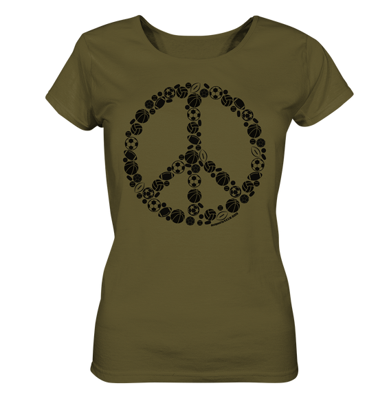 N.O.S.W. BLOCK Shirt "SPORTS FOR PEACE" Girls Organic T-Shirt khaki