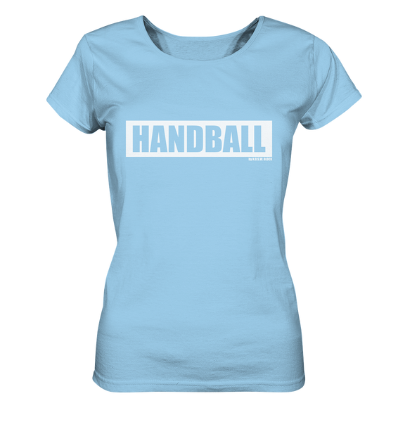N.O.S.W. BLOCK Teamsport Shirt "HANDBALL" Girls Organic T-Shirt himmelblau