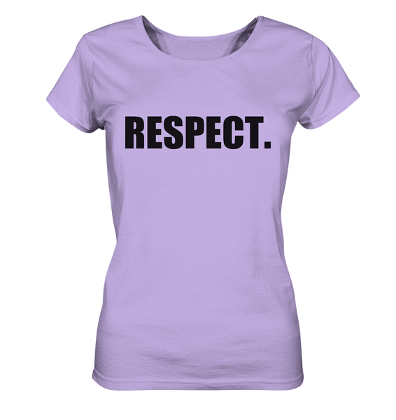 N.O.S.W. BLOCK Fanblock Shirt "RESPECT." Girls Organic T-Shirt lavendel