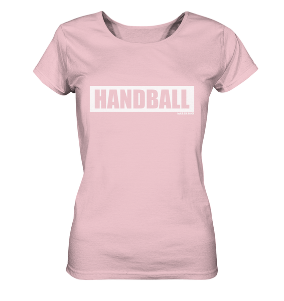 N.O.S.W. BLOCK Teamsport Shirt "HANDBALL" Girls Organic T-Shirt cotton pink