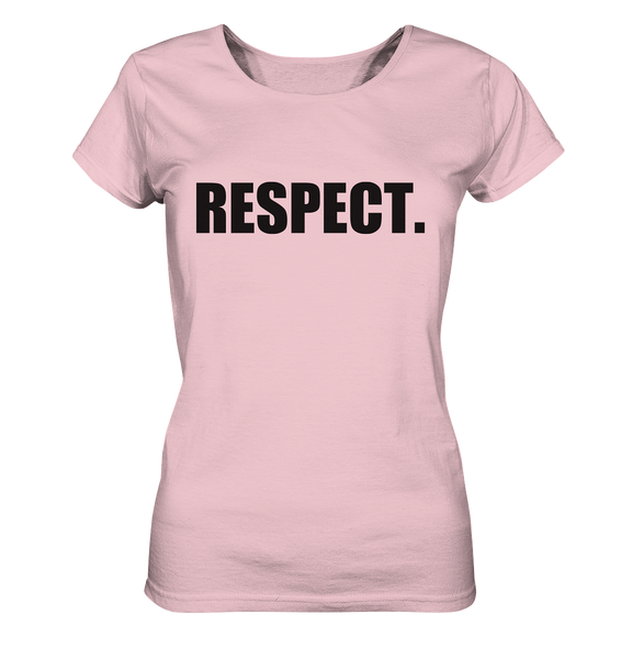 N.O.S.W. BLOCK Fanblock Shirt "RESPECT." Girls Organic T-Shirt cotton pink