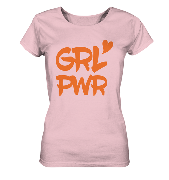 N.O.S.W. BLOCK Girls Shirt "GRL PWR" Organic T-Shirt cotton pink