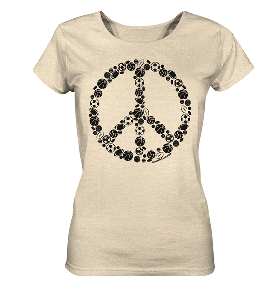 N.O.S.W. BLOCK Shirt "SPORTS FOR PEACE" Girls Organic T-Shirt natural raw