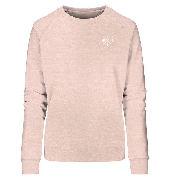 N.O.S.W. BLOCK Sweater "N.O.S.W. ICON" Girls Organic Sweatshirt creme heather pink