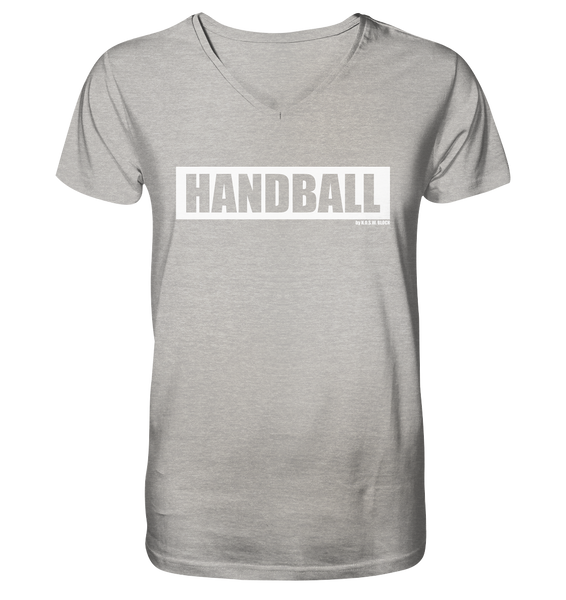 N.O.S.W. BLOCK Teamsport Shirt "HANDBALL" Männer Organic T-Shirt heather grau