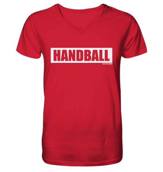 N.O.S.W. BLOCK Teamsport Shirt "HANDBALL" Männer Organic T-Shirt rot