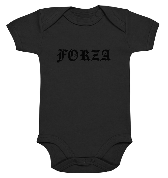N.O.S.W. BLOCK Fanblock Body "FORZA" Organic Baby Bodysuite schwarz