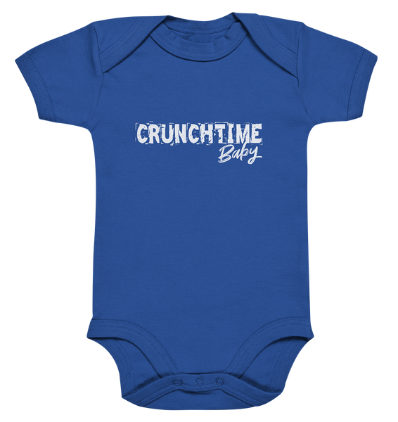 N.O.S.W. BLOCK Fanblock Fanblock Body "CRUNCHTIME Baby" Organic Baby Bodysuite cobalt blue organic