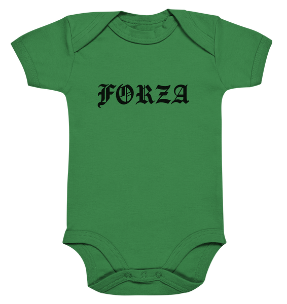 N.O.S.W. BLOCK Fanblock Body "FORZA" Organic Baby Bodysuite kelly green