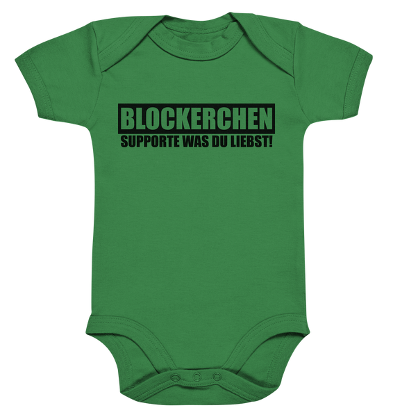 N.O.S.W. BLOCK Fanblock Body "BLOCKERCHEN" Organic Baby Bodysuite kelly green