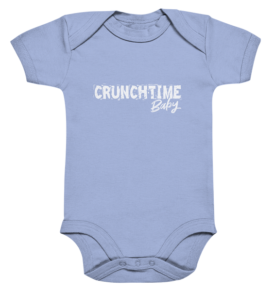 N.O.S.W. BLOCK Fanblock Fanblock Body "CRUNCHTIME Baby" Organic Baby Bodysuite dusty blue