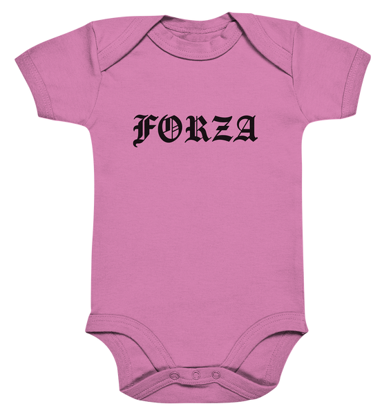 N.O.S.W. BLOCK Fanblock Body "FORZA" Organic Baby Bodysuite bubble gum pink