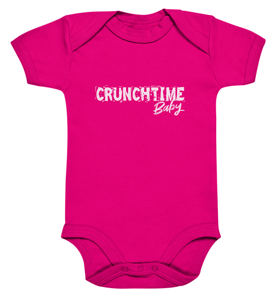 N.O.S.W. BLOCK Fanblock Fanblock Body "CRUNCHTIME Baby" Organic Baby Bodysuite fuchsia organic