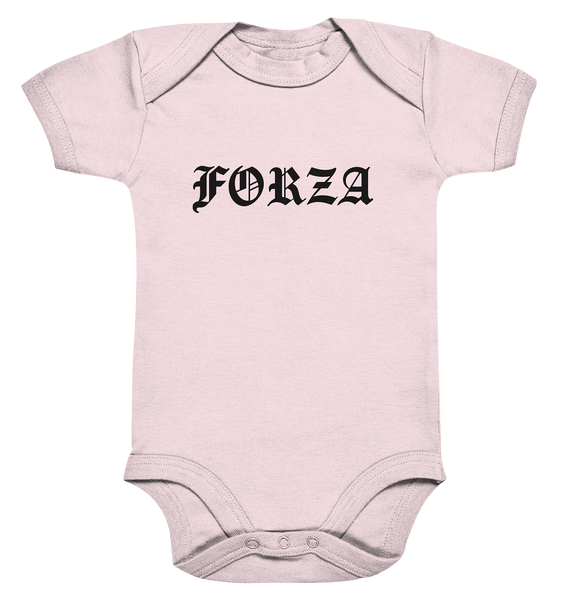 N.O.S.W. BLOCK Fanblock Body "FORZA" Organic Baby Bodysuite powder pink