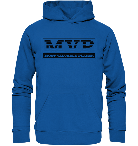 Teamsport Hoodie "MVP" Männer Organic Basic Kapuzenpullover blau
