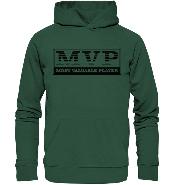 Teamsport Hoodie "MVP" Männer Organic Basic Kapuzenpullover dunkelgrün