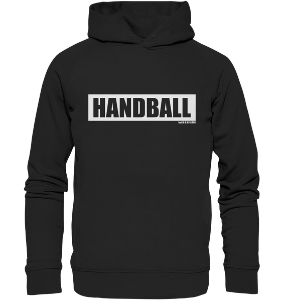 N.O.S.W. BLOCK Teamsport Hoodie "HANDBALL" Männer Organic Fashion Kapuzenpullover schwarz