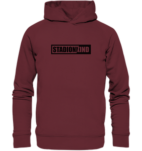 BLOCK.FC Fanblock Hoodie "STADIONKIND" Männer Organic Fashion Kapuzenpullover weinrot