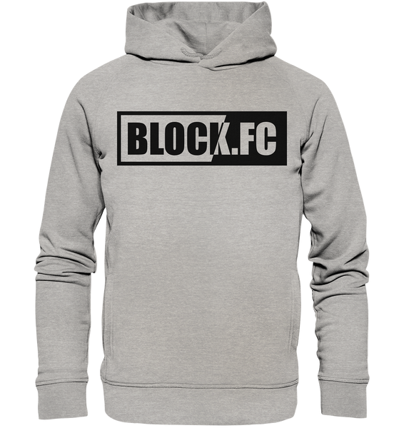 BLOCK.FC Hoodie "BLOCK.FC" Männer Organic Fashion Kapuzenpullover heather grau