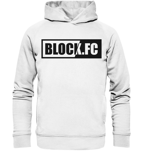 BLOCK.FC Hoodie "BLOCK.FC" Männer Organic Fashion Kapuzenpullover weiss