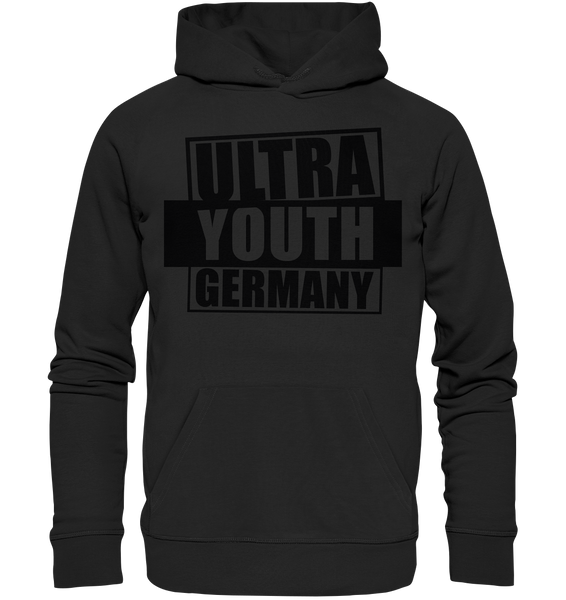 N.O.S.W. BLOCK Ultras Hoodie "ULTRA YOUTH GERMANY" Männer Organic Kapuzenpullover schwarz
