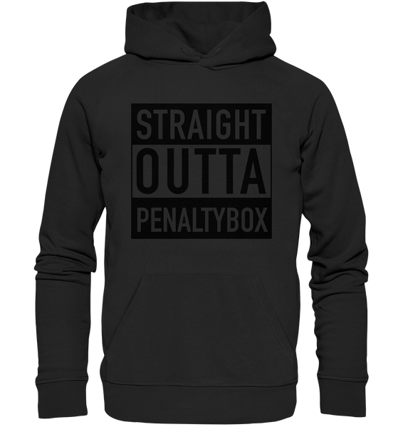 N.O.S.W. BLOCK Fanblock Hoodie "STRAIGHT OUTTA PENALTY BOX" Männer Organic Kapuzenpullover schwarz