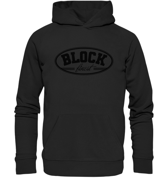 N.O.S.W. BLOCK Fanblock Hoodie "BLOCK finest" Männer Organic Kapuzenpullover schwarz