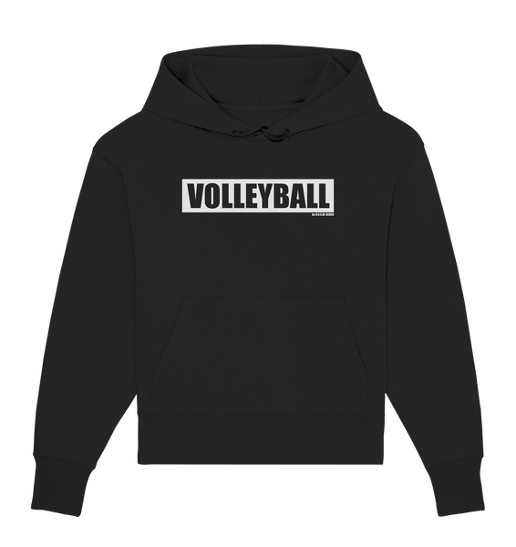 N.O.S.W. BLOCK Teamsport Hoodie "VOLLEYBALL" Girls Organic Oversize Kapuzenpullover schwarz