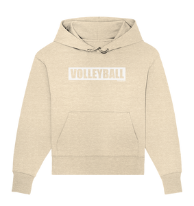 N.O.S.W. BLOCK Teamsport Hoodie "VOLLEYBALL" Girls Organic Oversize Kapuzenpullover natural raw