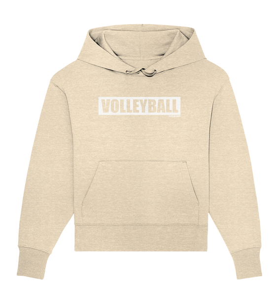 N.O.S.W. BLOCK Teamsport Hoodie "VOLLEYBALL" Girls Organic Oversize Kapuzenpullover natural raw