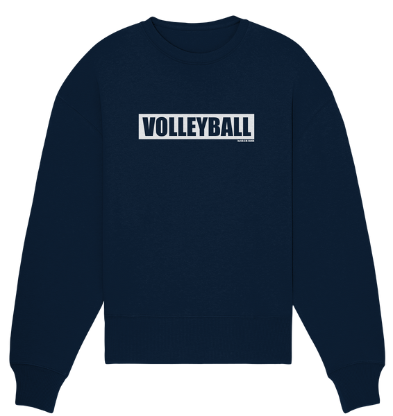 N.O.S.W. BLOCK Teamsport Sweater "VOLLEYBALL" Frauen Organic Oversize Sweatshirt navy