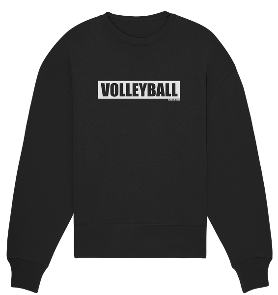 N.O.S.W. BLOCK Teamsport Sweater "VOLLEYBALL" Frauen Organic Oversize Sweatshirt schwarz